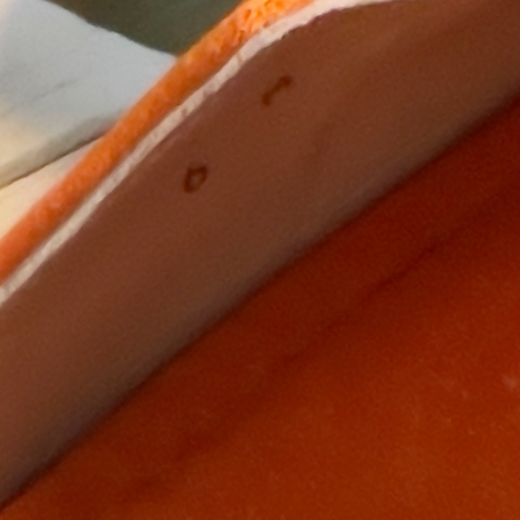 Stuart Weitzman Muletown Round Toe Mules Slip On Flat Orange Satin - Picture 10 of 16